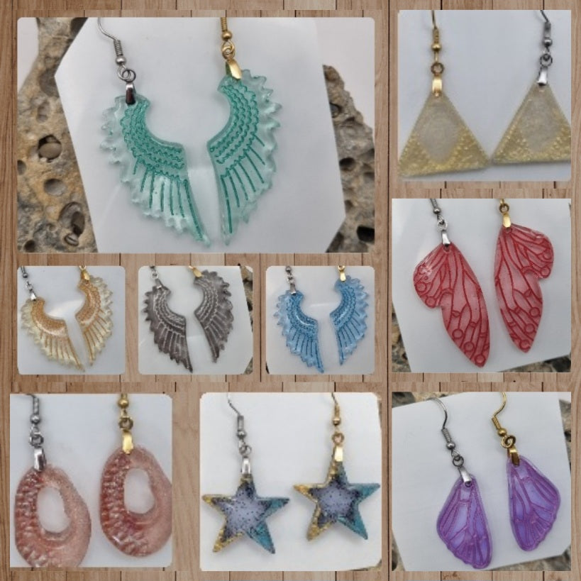 Exclusivos y Originales Pendientes de Resina Epoxi