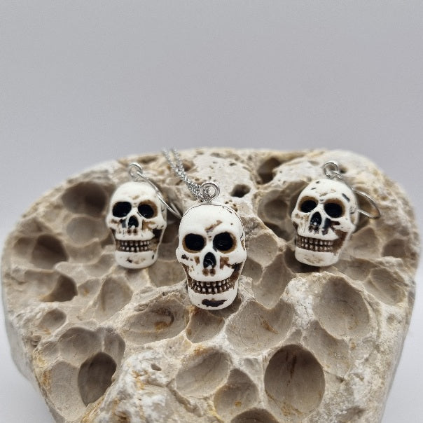Pendientes y/o Collar Calaveras de la Suerte