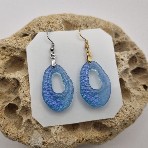 Pendientes Abstractos Translúcidos, Diseños Únicos!