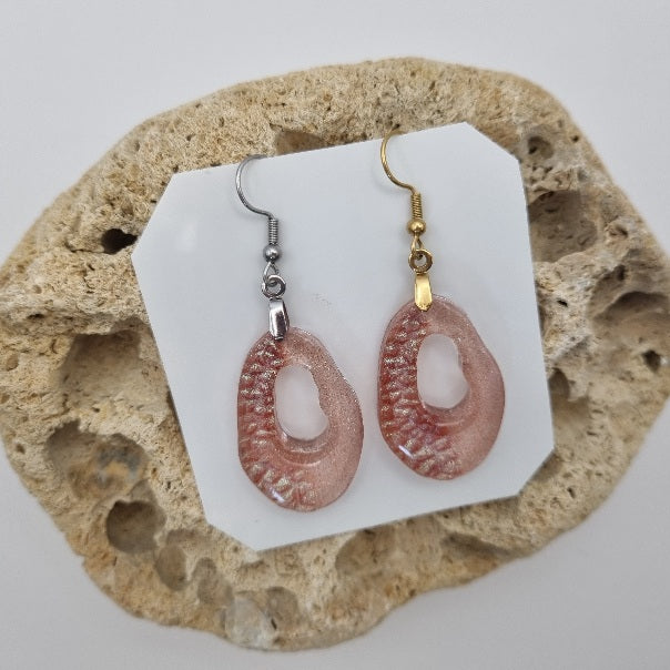Pendientes Abstractos Translúcidos, Diseños Únicos!