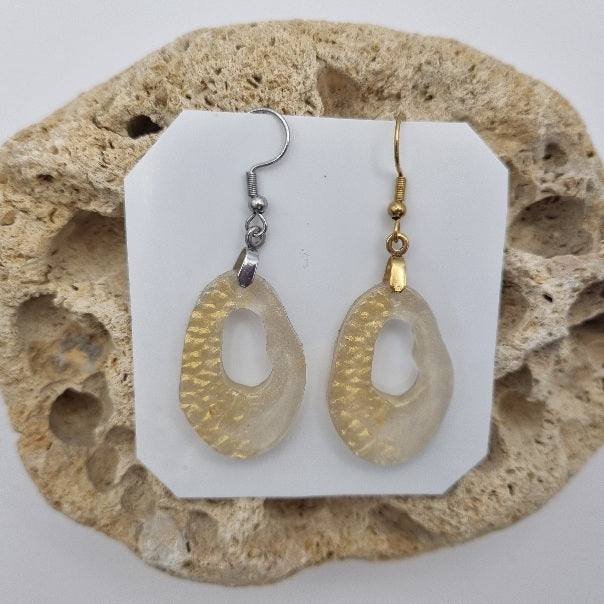 Pendientes Abstractos Translúcidos, Diseños Únicos!