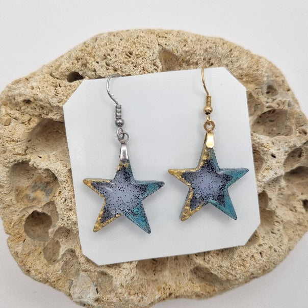 Pendientes Estrella Translúcidos, Diseños Únicos!