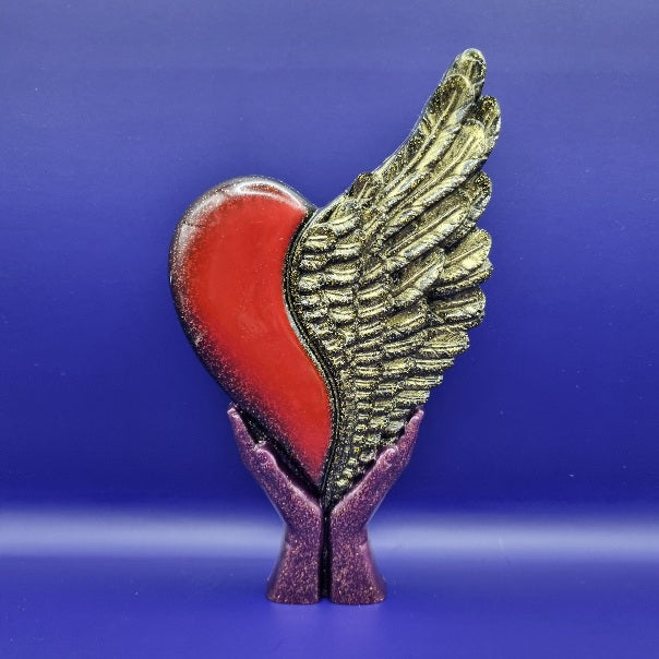 Escultura de Corazón con Alas, Diseños Únicos!