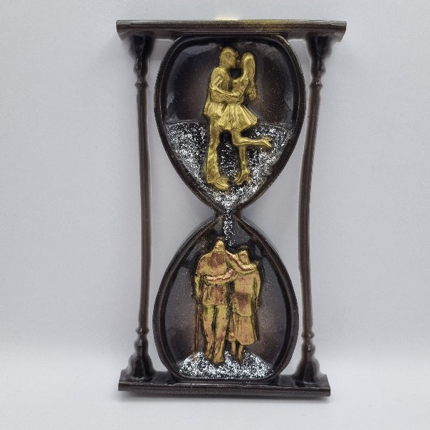 Escultura de Reloj de Arena con Pareja, Diseños Únicos!