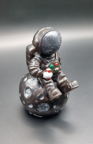 Escultura 3D de Astronauta en la Luna, Diseños Únicos!