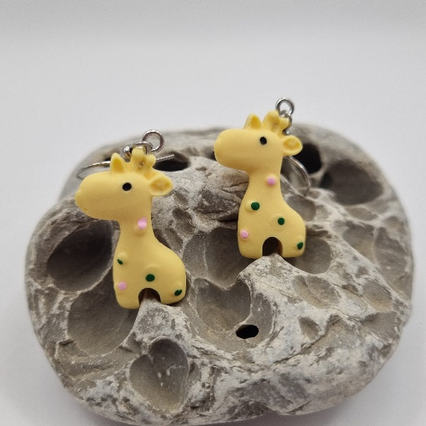 Pendientes Jirafa de la Suerte en Colores Pastel