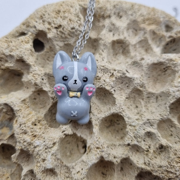 Collar Perro de la Suerte en Pie a dos Patitas