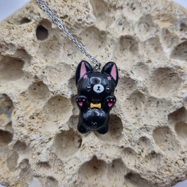 Collar Perro de la Suerte en Pie a dos Patitas
