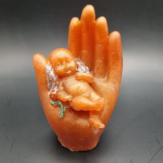Escultura 3D de Bebé Sostenido en la Mano Personalizable, Diseños Únicos!