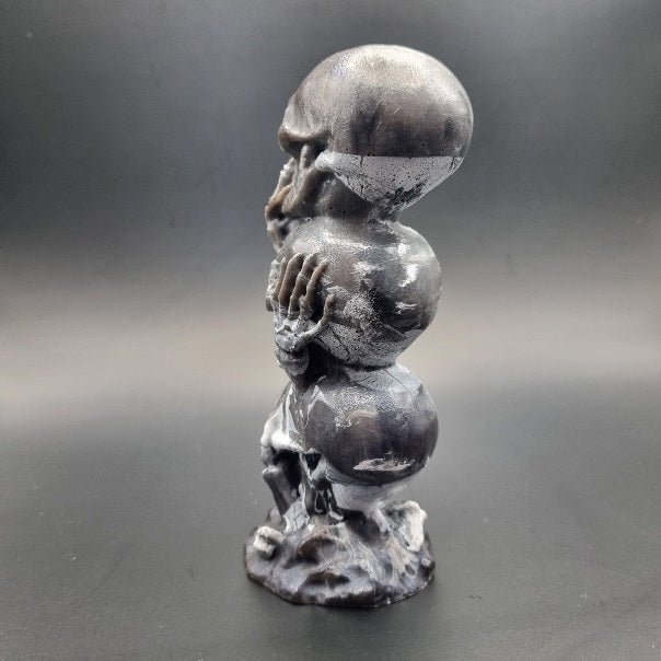 Escultura 3D de 3 Calaveras "Ver, Oir y Callar" Diseños Únicos!