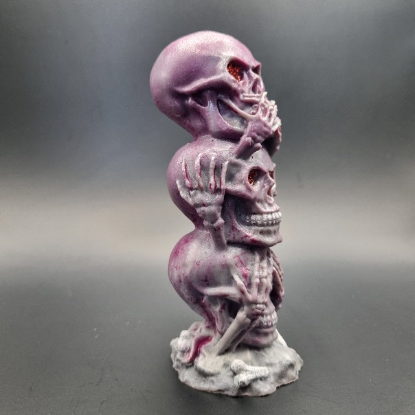 Escultura de 3 Calaveras "Ver, Oir y Callar" Diseños Únicos!