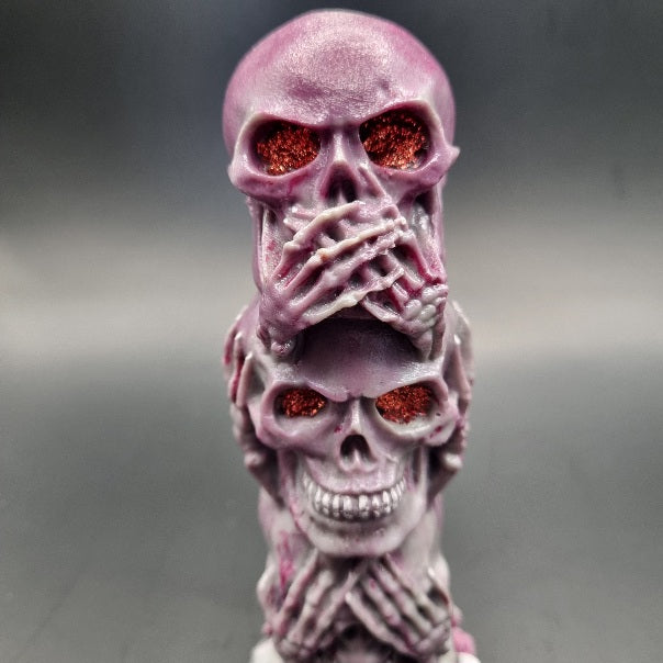 Escultura de 3 Calaveras "Ver, Oir y Callar" Diseños Únicos!