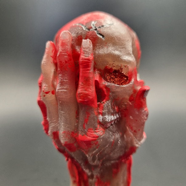Escultura de Calavera en Mano, Diseños Únicos!