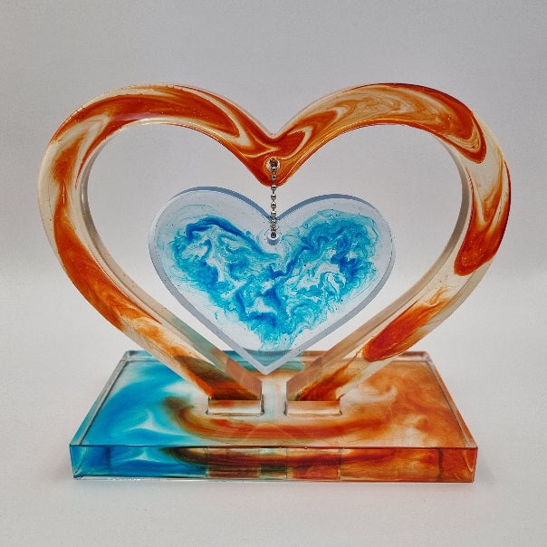 Escultura Pack 2 Corazones Personalizables, Diseños Únicos!