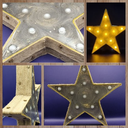 Estrella Decorativa Galaxia con Luz, Diseños Únicos!