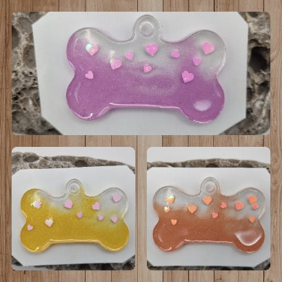 Colgantes ID con Corazones para Mascotas. Personalizados, Diseños Únicos!