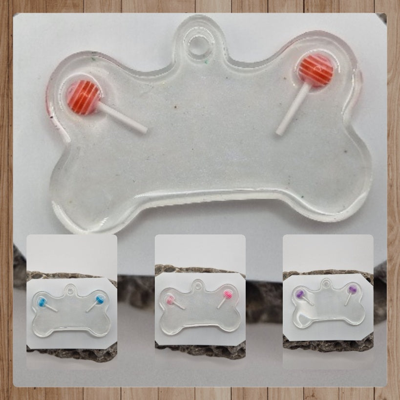 Colgantes ID con 2 Chupa chups para Mascotas. Personalizados, Diseños Únicos!