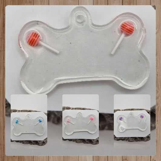 Colgantes ID con 2 Chupa chups para Mascotas. Personalizados, Diseños Únicos!