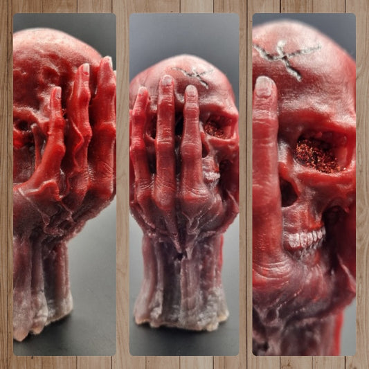 Escultura 3D de Calavera en Mano, Diseños Únicos!