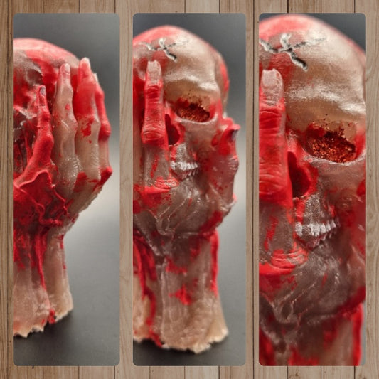 Escultura 3D de Calavera en Mano, Diseños Únicos!