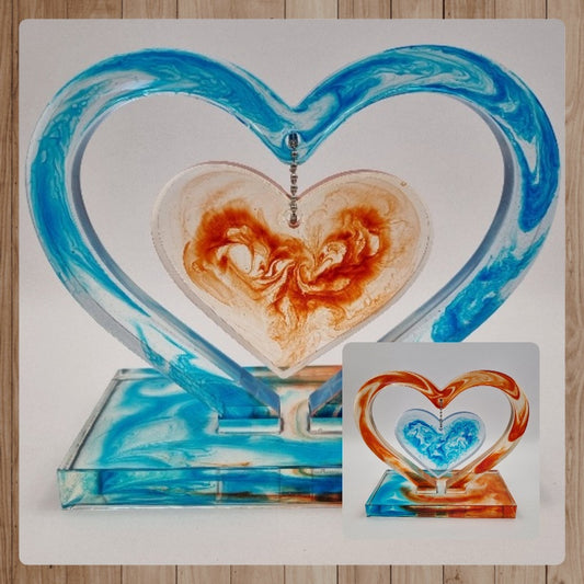 Escultura Pack 2 Corazones Personalizables, Diseños Únicos!