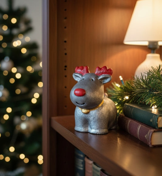 Figura 3D Reno de Escayola, Varios Colores. Diseños Únicos!