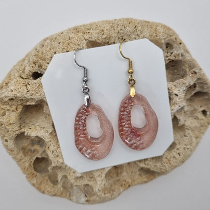 Pendientes Abstractos Translúcidos, Diseños Únicos!