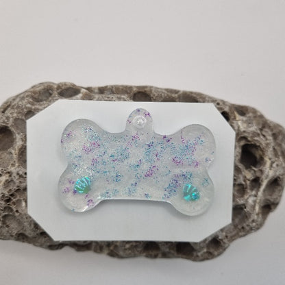 Colgantes ID Nacarados con Conchas para Mascotas. Personalizados, Diseños Únicos!