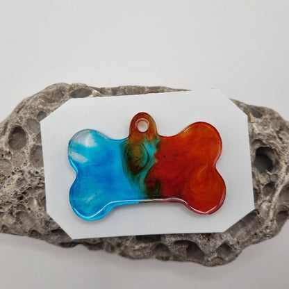 Colgantes ID de Fuego & Agua Elemental para Mascotas. Personalizados, Diseños Únicos!