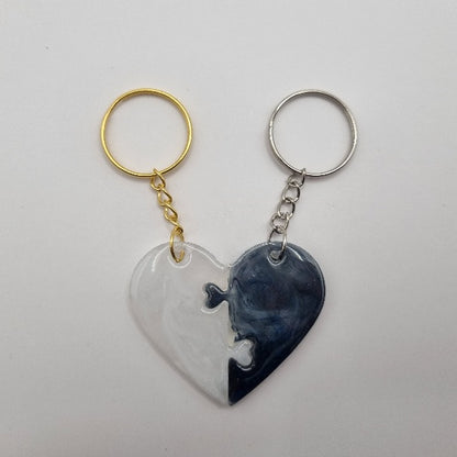 Pack 2 Llaveros que Unidos Forman un Corazón, Diseños Únicos!