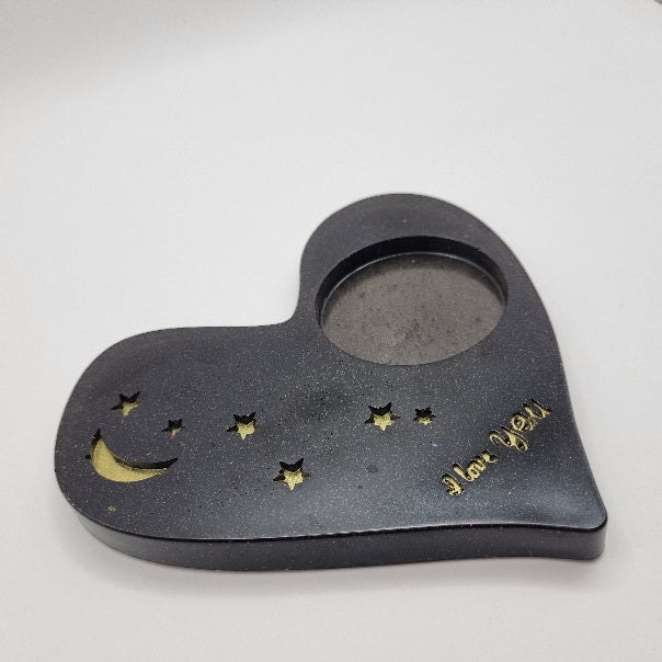 Porta Vela Corazón con Estrellas, Diseños Únicos!