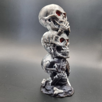 Escultura 3D de 3 Calaveras "Ver, Oir y Callar"  Diseños Únicos!