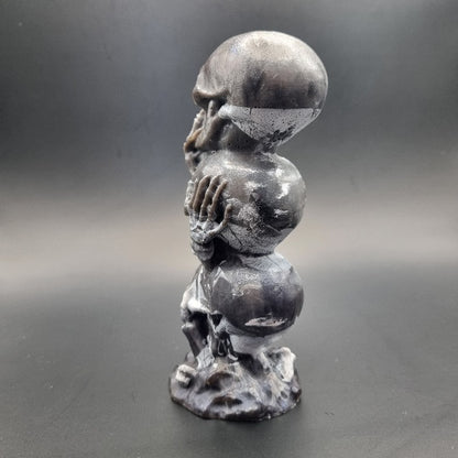 Escultura 3D de 3 Calaveras "Ver, Oir y Callar"  Diseños Únicos!
