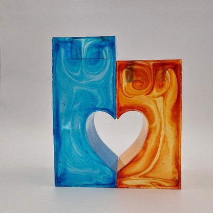 Pack 2 Porta Velas que Unidos Forman un Corazón, Diseños Únicos!