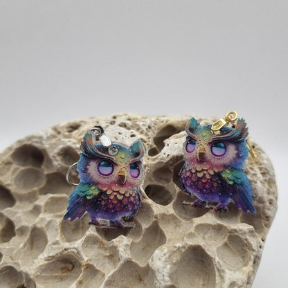 Acero Inoxidable Pendientes 2D Elefante de la Suerte