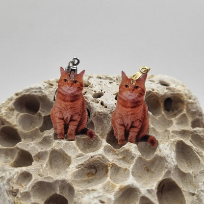 Acero Inoxidable Pendientes 2D Gatos Varios