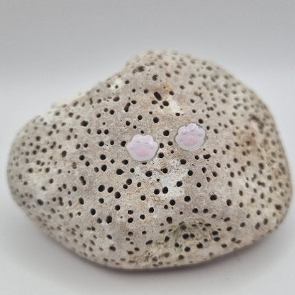 Acero Inoxidable Pack Pendientes de Botón Huellitas de la Suerte