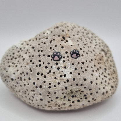 Acero Inoxidable Pack Pendientes de Botón Huellitas de la Suerte