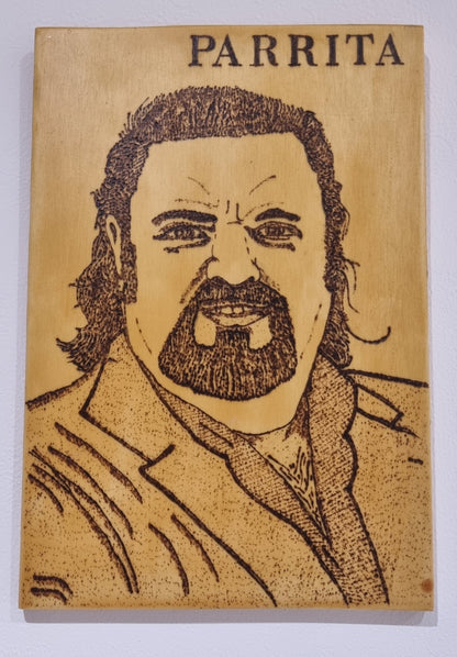 Cuadro de Parrita en Madera Natural, Diseños Únicos!