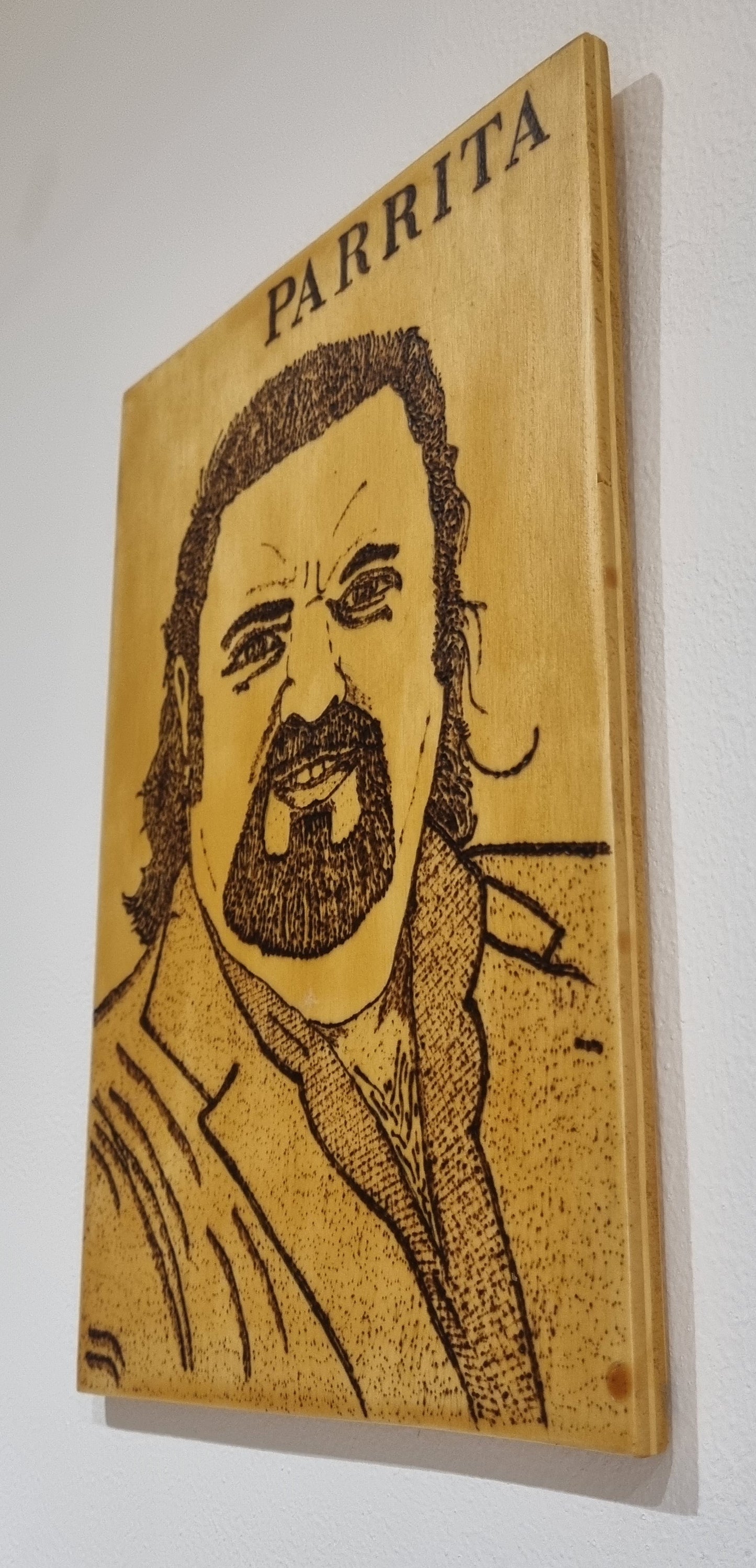 Cuadro de Parrita en Madera Natural, Diseños Únicos!