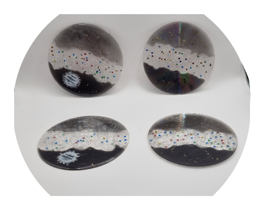 Pack 4 Posa Vasos Elegantes, Diseños Únicos!