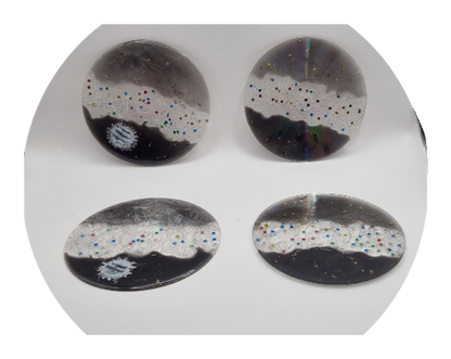 Pack 4 Posa Vasos Elegantes, Diseños Únicos!