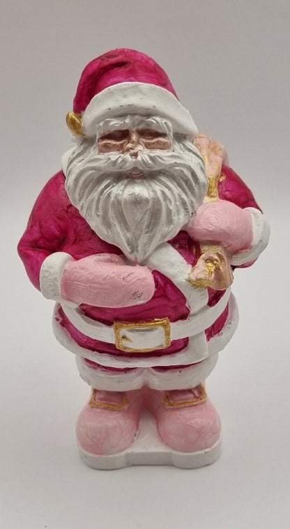 Figura 3D Papa Noel de Escayola, Varios Colores. Diseños Únicos!