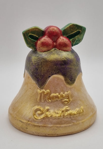 Figura 3D Campana Navideña de Escayola, Varios Colores. Diseños Únicos!