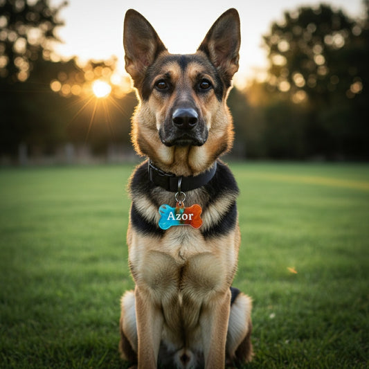 Colgantes ID de Fuego & Agua Elemental para Mascotas. Personalizados, Diseños Únicos!