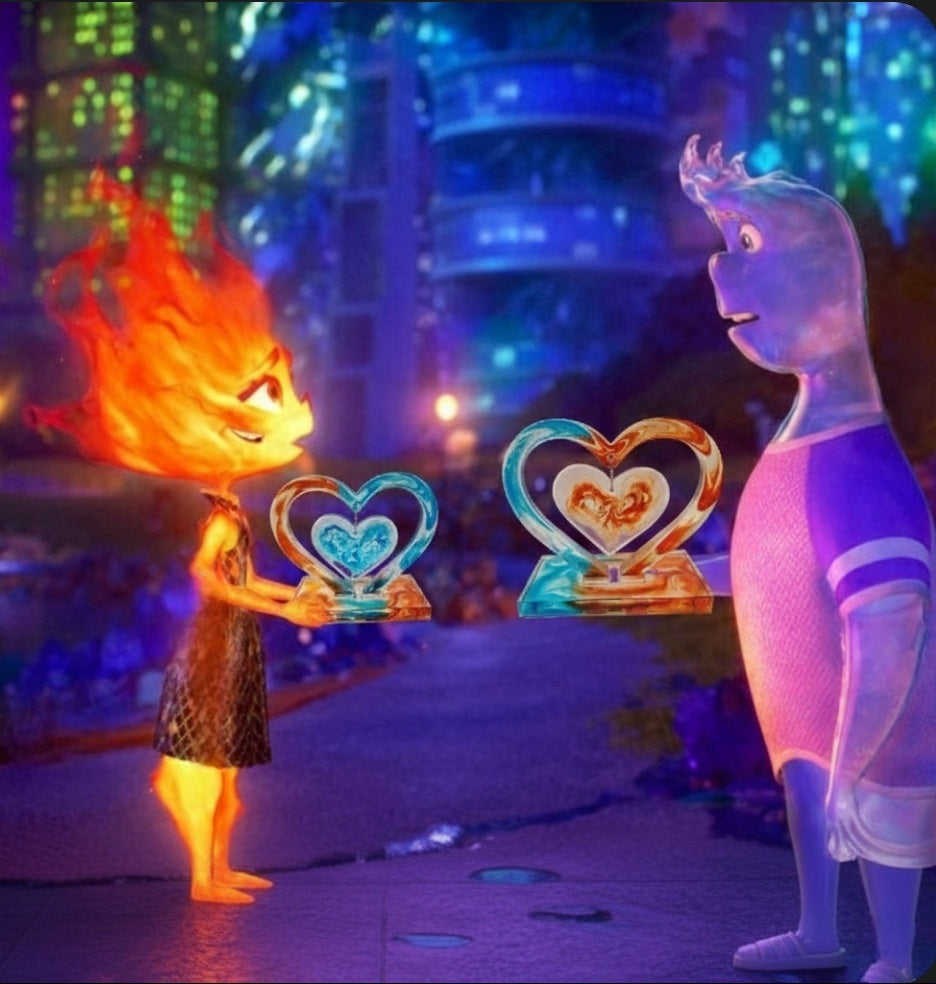 Escultura Pack 2 Corazones Personalizables, Diseños Únicos!