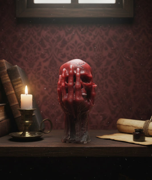 Escultura 3D de Calavera en Mano, Diseños Únicos!