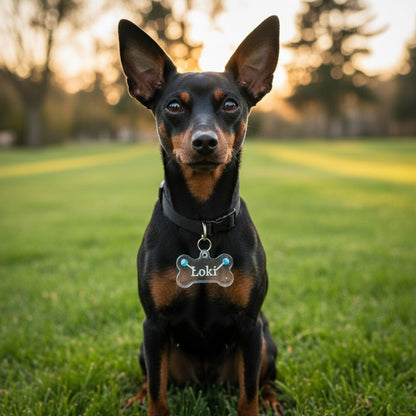 Colgantes ID con 2 Chupa chups, Varios Colores para Mascotas. Personalizados, Diseños Únicos!