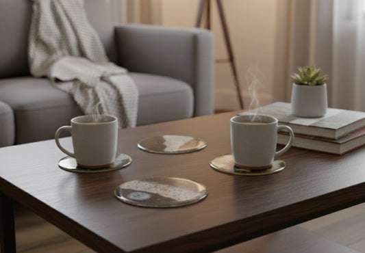 Pack 4 Posa Vasos Elegantes, Diseños Únicos!