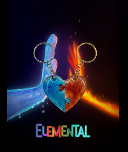 Pack 2 Llaveros que Unidos Forman un Corazón, Diseños Únicos!